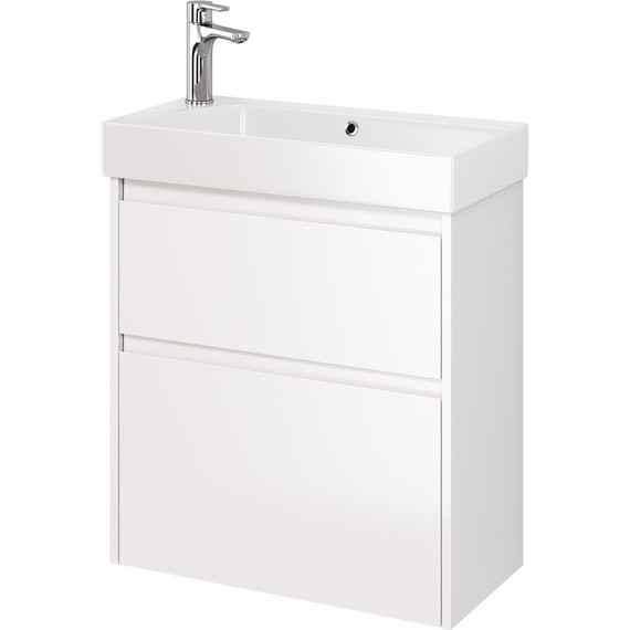 Тумба универсальная с раковиной Dreja Slim 65 см 99.0401, белый глянцевый - 5 Тумба универсальная с раковиной Dreja Slim 65 см 99.0401, белый глянцевый фото 5