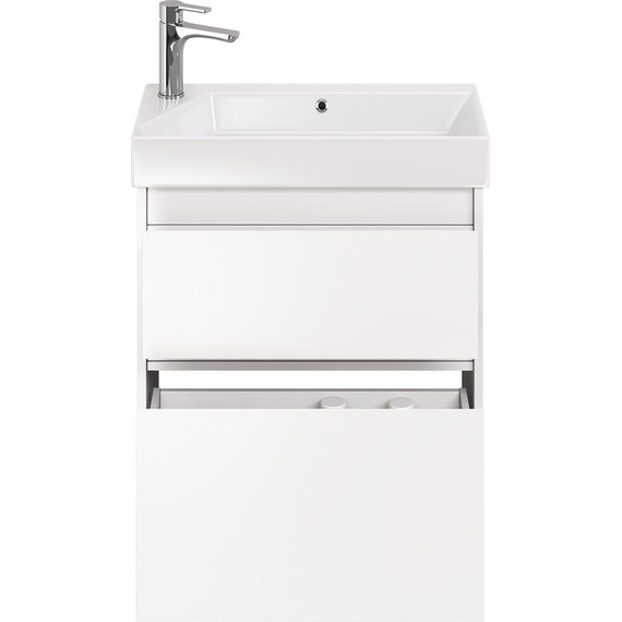 Тумба универсальная с раковиной Dreja Slim 65 см 99.0401, белый глянцевый - 7 Тумба универсальная с раковиной Dreja Slim 65 см 99.0401, белый глянцевый фото 7