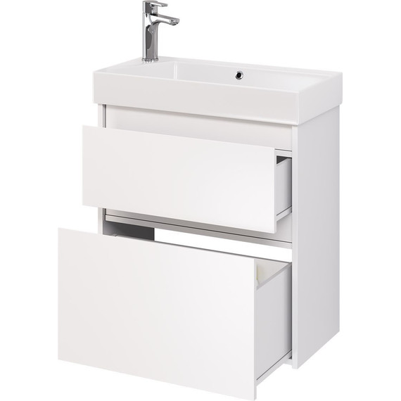 Тумба универсальная с раковиной Dreja Slim 65 см 99.0401, белый глянцевый - 8 Тумба универсальная с раковиной Dreja Slim 65 см 99.0401, белый глянцевый фото 8