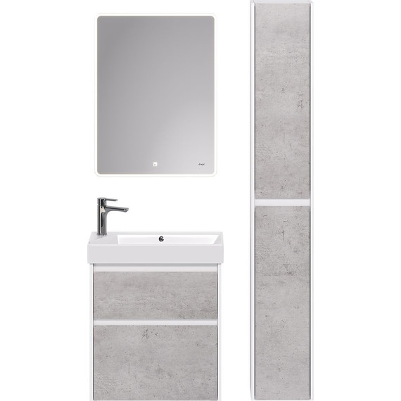 Тумба универсальная с раковиной Dreja Slim 65 см 99.0503, бетон/белый глянцевый - 10 Тумба универсальная с раковиной Dreja Slim 65 см 99.0503, бетон/белый глянцевый фото 10