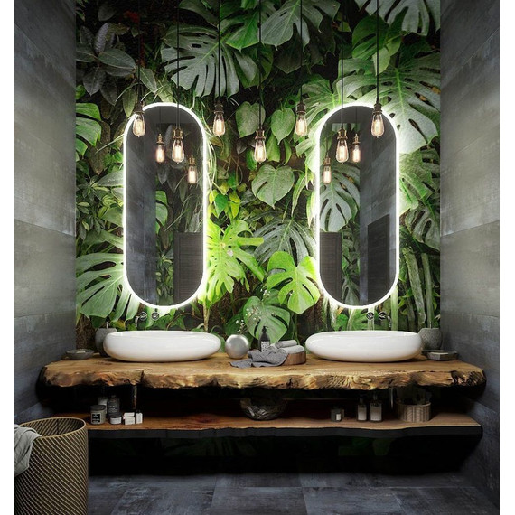 Зеркало Art&Max Bari Led 120 см AM-Bar-500-1200-DS-F-White фото 4