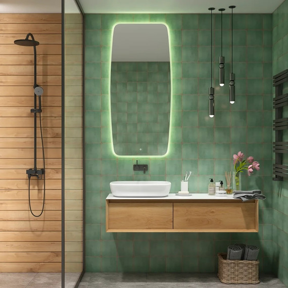 Зеркало Art&Max Forli Led 50 см AM-For-500-1200-DS-F фото 2