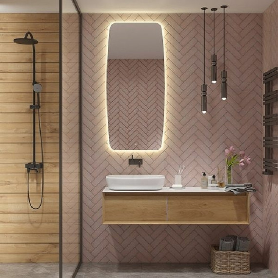 Зеркало Art&Max Forli Led 70 см AM-For-700-1500-DS-F фото 3