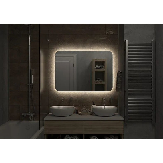 Зеркало Art&Max Ravenna Led 100 см AM-Rav-1000-700-DS-F фото 3