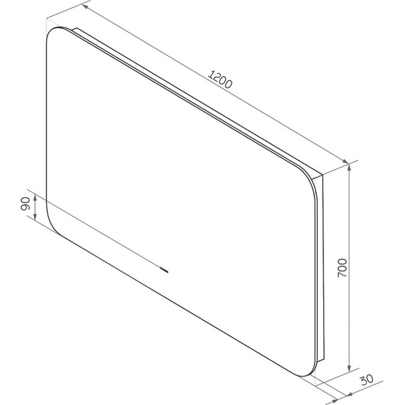Зеркало Art&Max Ravenna Led 120 см AM-Rav-1200-700-DS-F фото 7