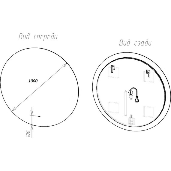 Зеркало Art&Max Sanremo Led 100 см AM-San-1000-DS-F фото 7