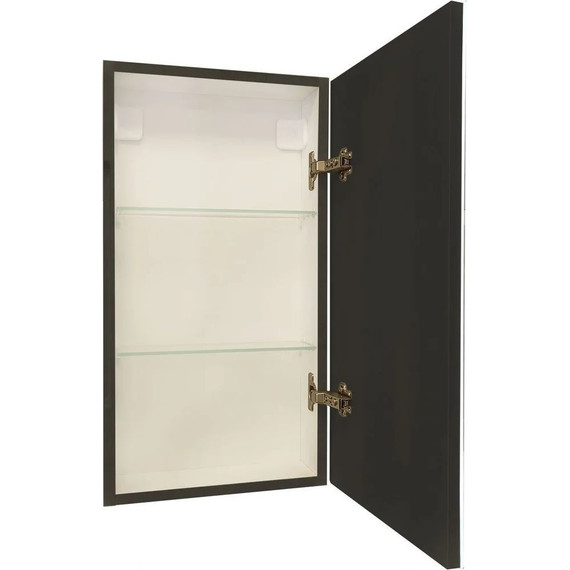 Зеркало-шкаф Art&Max Techno Led 35 см AM-Tec-350-650-1D-R-DS-F-Nero, черный матовый фото 9