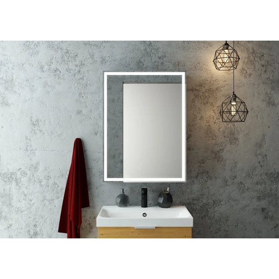 Зеркало-шкаф Art&Max Techno Led 60 см AM-Tec-600-800-1D-DS-F-Nero, черный матовый - 3 Зеркало-шкаф Art&Max Techno Led 60 см AM-Tec-600-800-1D-DS-F-Nero, черный матовый фото 3