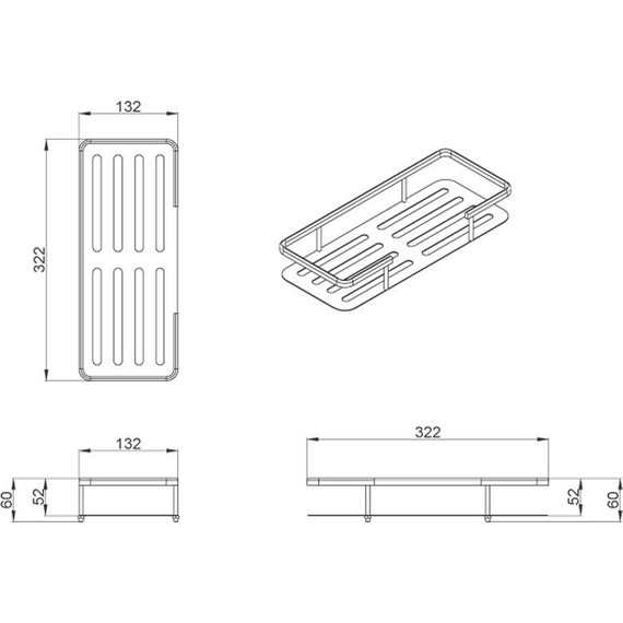 Полка Azario AZ-835 фото 2