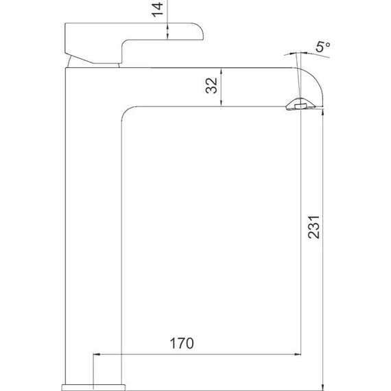 Смеситель для раковины высокий Gappo G1003-16, черный/хром - 5 Смеситель для раковины высокий Gappo G1003-16, черный/хром фото 5