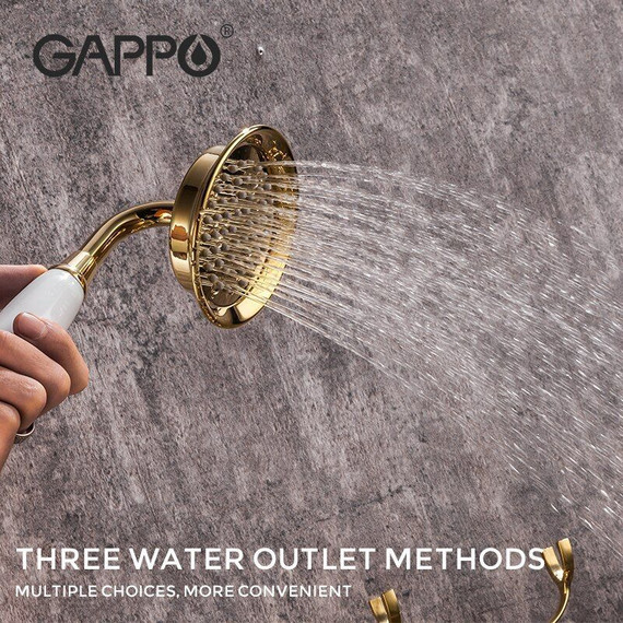 Смеситель для ванны Gappo G1189-6, золото фото 3