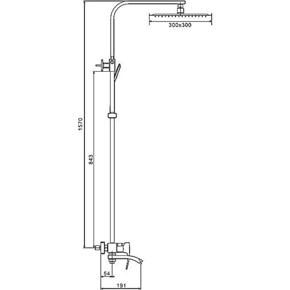 Душевая стойка Gappo G2407-4, бронза фото 2