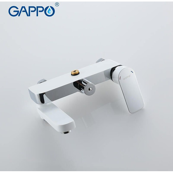 Душевая стойка Gappo G2448-8, белый/хром - 3 Душевая стойка Gappo G2448-8, белый/хром фото 3