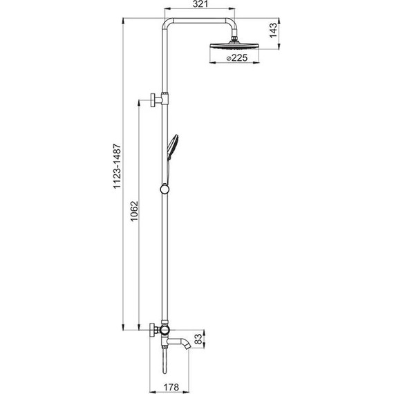 Душевая стойка с термостатом Gappo G2490-6, черный, Цвет производителя: чёрный - 10 Душевая стойка с термостатом Gappo G2490-6, черный, Цвет производителя: чёрный фото 10
