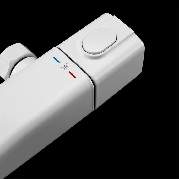 Душевая стойка с термостатом Gappo G2491-8, белый, Цвет производителя: белый - 7 Душевая стойка с термостатом Gappo G2491-8, белый, Цвет производителя: белый фото 7