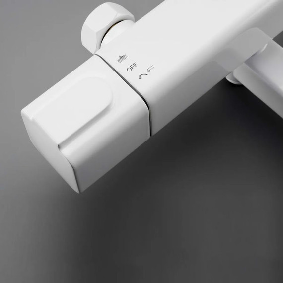 Душевая стойка с термостатом Gappo G2491-8, белый, Цвет производителя: белый - 4 Душевая стойка с термостатом Gappo G2491-8, белый, Цвет производителя: белый фото 4