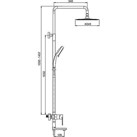 Душевая стойка Gappo G2499-20, сатин - 7 Душевая стойка Gappo G2499-20, сатин фото 7