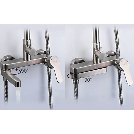 Душевая стойка Gappo G2499-30, сатин - 8 Душевая стойка Gappo G2499-30, сатин фото 8