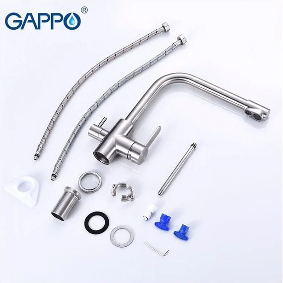 Смеситель для кухни Gappo G4399-1, сатин - 11 Смеситель для кухни Gappo G4399-1, сатин фото 11