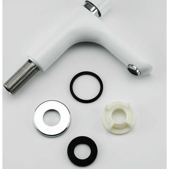 Смеситель для раковины Gappo G5148, белый/хром фото 7