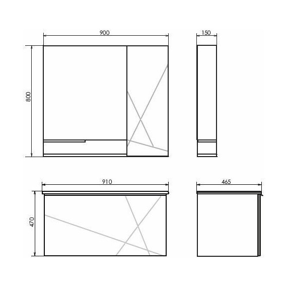 Тумба подвесная с раковиной Comforty Мерано 90 см, белый матовый/дуб дымчатый - 11 Тумба подвесная с раковиной Comforty Мерано 90 см, белый матовый/дуб дымчатый фото 11