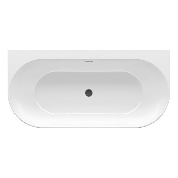 Ванна акриловая Ravak Freedom W 166х80 см XC00100033 (чёрный слив), Размер - мм: 1650х800 фото 