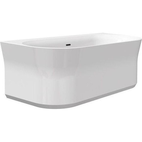 Ванна акриловая Ravak Ypsilon Wall 178х86 см XC00100035 (чёрный слив) фото 3