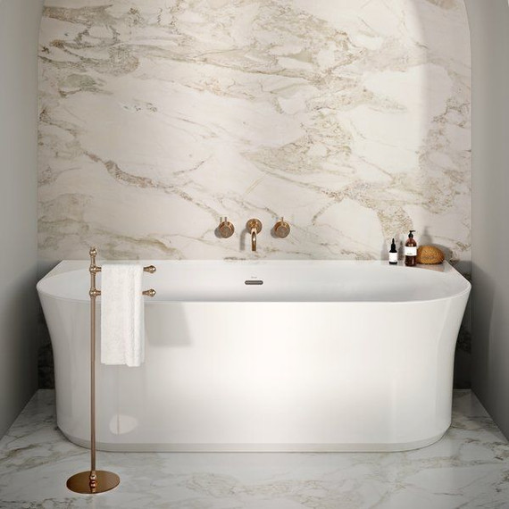 Ванна акриловая Ravak Ypsilon Wall 178х86 см XC00100035 (чёрный слив) фото 9