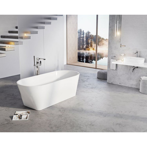 Ванна отдельностоящая Ravak Solo 178х80 см XC00100036 (чёрный слив) фото 9