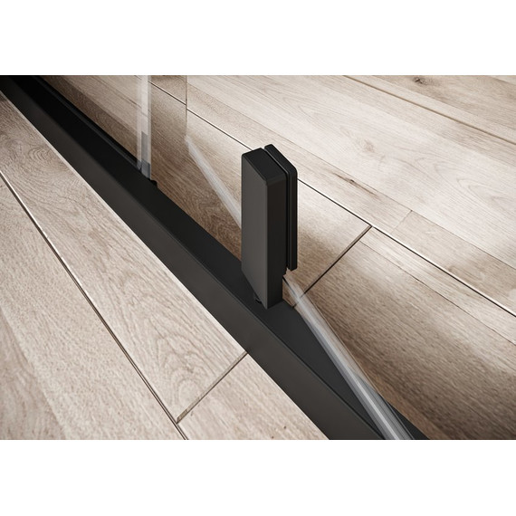 Душевое ограждение Ravak Nexty NDOP2+NPSS 120x80 см 03OG0300Z1+90O40300Z1, чёрный/прозрачное фото 4