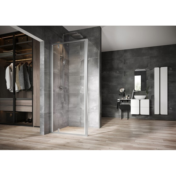 Душевое ограждение Ravak Nexty NDOP1+NPSS 90х90 см 03O70U00Z1+90O70U00Z1, сатин/прозрачное фото 2