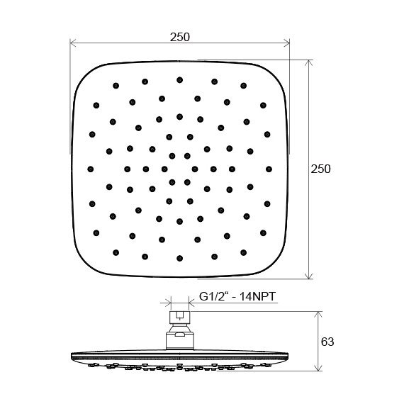Верхний душ Ravak X07P574 фото 3