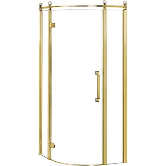 Душевое ограждение Azario Ontario AZ-NBB2231-L 90х90 см (стекло 8 мм) золото/прозрачное - 2 Душевое ограждение Azario Ontario AZ-NBB2231-L 90х90 см (стекло 8 мм) золото/прозрачное фото 2