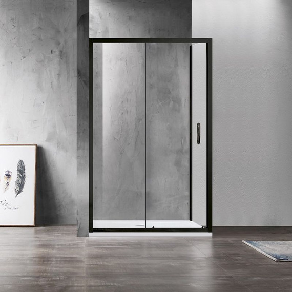 Душевое ограждение Azario Milton 120х80 см AZ-ND1131 L 1200 BLACK, черный/прозрачное - 2 Душевое ограждение Azario Milton 120х80 см AZ-ND1131 L 1200 BLACK, черный/прозрачное фото 2