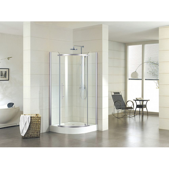 Душевое ограждение Azario Edmonton 90х90 см AZ-NNC2231 900 (стекло 8 мм) хром/прозрачное фото 3