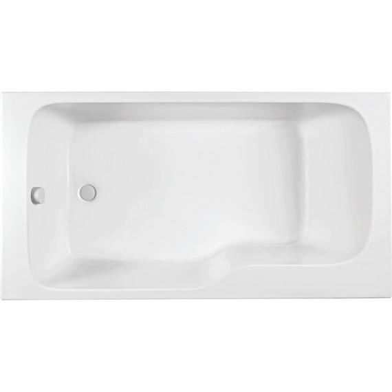 Ванна акриловая Jacob Delafon Bain Douche Malice 160х85 см L E6D066L-00 с ножками фото 