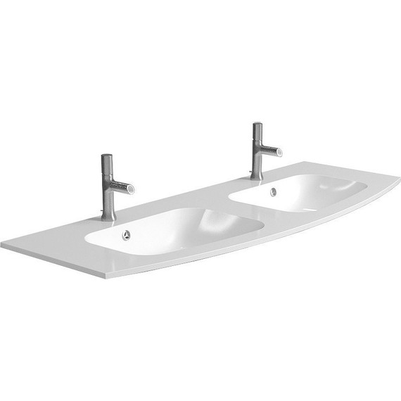 Тумба подвесная с раковиной Jacob Delafon Nona 140 см EB1891RU-G1C, белый глянцевый (раковина из искусственного мрамора EB1883RU-00) фото 4