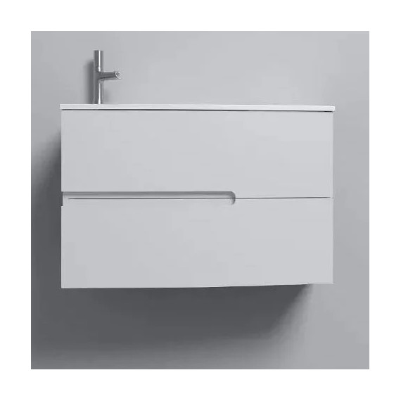 Тумба подвесная с раковиной Jacob Delafon Nona 80 см EB1888RU-G1C, белый глянцевый (раковина из искусственного мрамора EB1880RU-00) фото 2