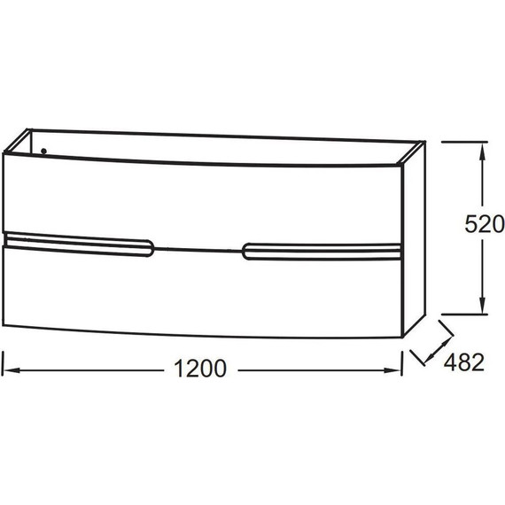 Тумба подвесная с раковиной Jacob Delafon Nona 120 см EB1890RU-442, серый антрацит (раковина из искусственного мрамора EB1882RU-00) фото 5