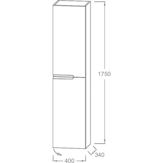 Пенал подвесной Jacob Delafon Nona 40x175 см R EB1983RRU-442, серый антрацит - 4 Пенал подвесной Jacob Delafon Nona 40x175 см R EB1983RRU-442, серый антрацит фото 4