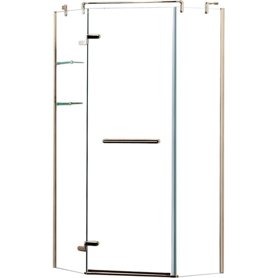 Душевое ограждение Azario Montreal AZ-NWG3231 100х100 см (стекло 8 мм) золото/прозрачное - 2 Душевое ограждение Azario Montreal AZ-NWG3231 100х100 см (стекло 8 мм) золото/прозрачное фото 2