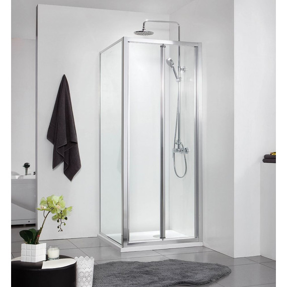 Душевое ограждение Azario Toronto AZ-NAA1432B 80х80 см, алюминий/прозрачное фото 3