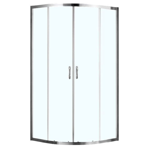 Душевое ограждение Azario Milton 100х100 см AZ-ND2142 1000, хром/прозрачное фото 