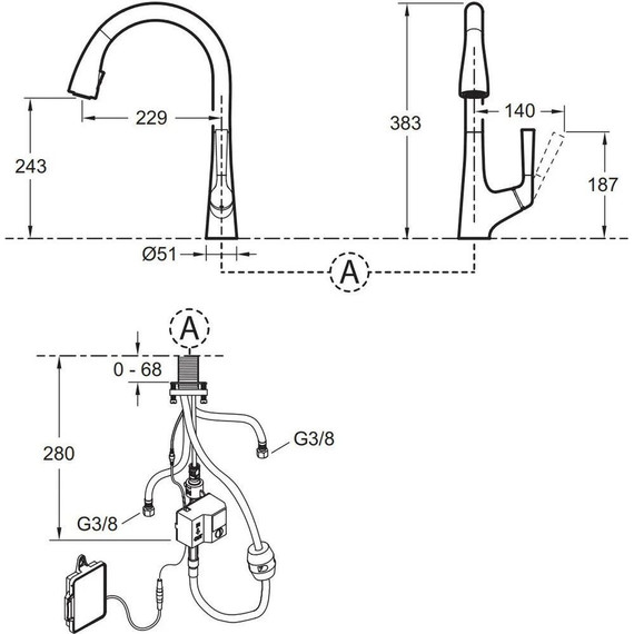 Смеситель для кухни сенсорный Jacob Delafon Malleco E77748-CP фото 7