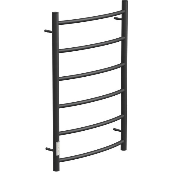 Полотенцесушитель электрический Point П6 500x800 мм PN04758B, чёрный (возможность скрытого подключения) L фото 2