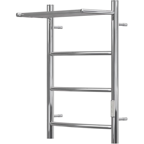 Полотенцесушитель электрический Point с полкой П3 400x600 мм PN04846P (возможность скрытого подключения) R фото 3