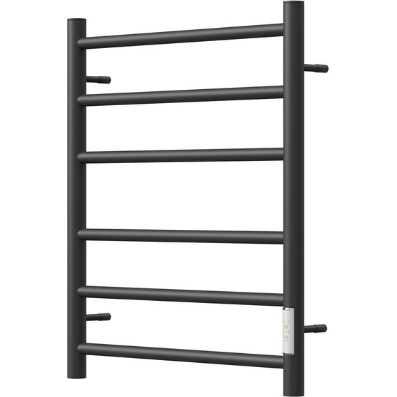 Полотенцесушитель электрический Point П6 500x600 мм PN10856B, чёрный (возможность скрытого подключения) R фото 2
