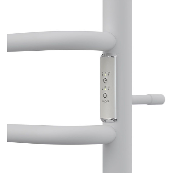Полотенцесушитель электрический Point П6 400x600 мм PN90846W, белый (возможность скрытого подключения) R фото 4