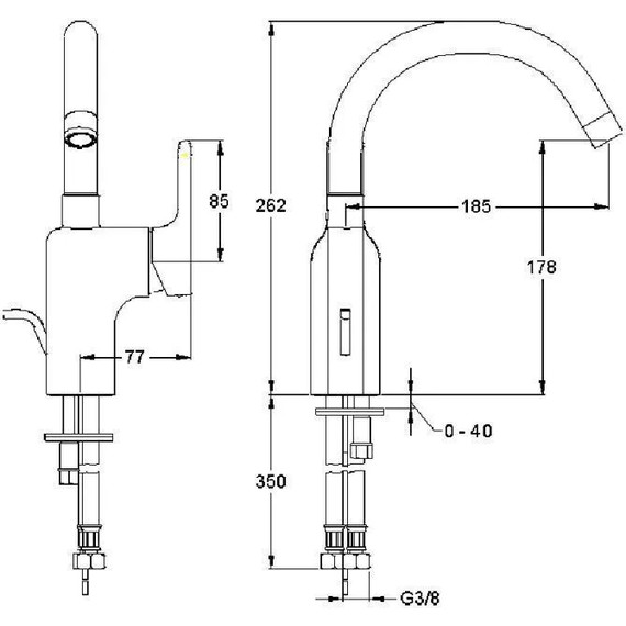 Смеситель для раковины Jacob Delafon Singulier E10862-CP фото 2