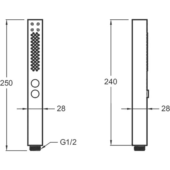 Ручной душ Jacob Delafon Shift+ E21336-BL, черный матовый фото 2